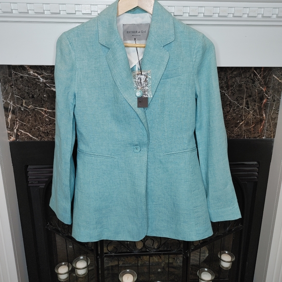 Esther de God with Vivien Jackets & Blazers - ESTHER DE GOD WITH VIVIEN LINEN BLAZER, MINT 6